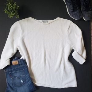 Pendleton Vintage White Knit Sweater